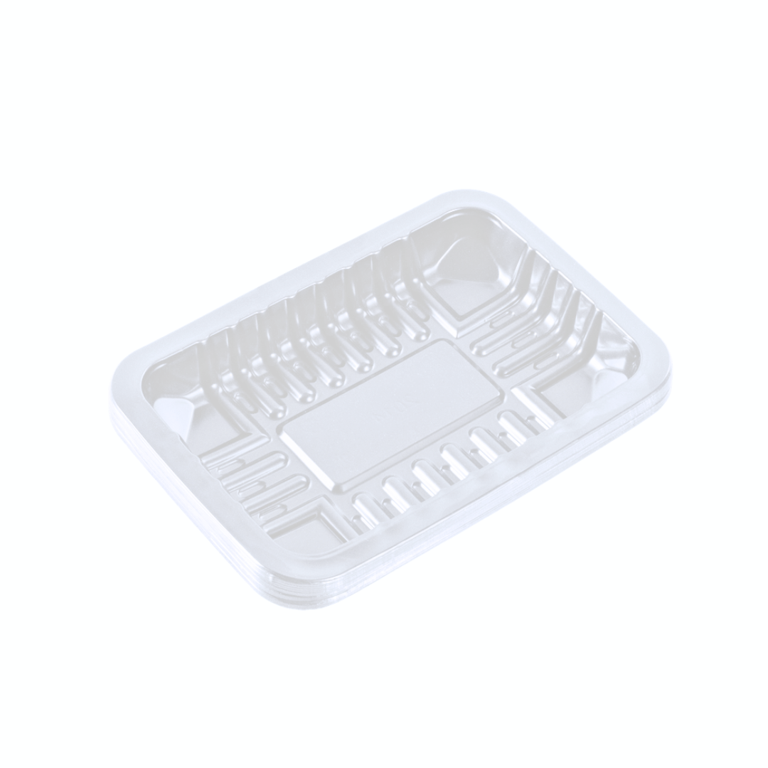 Bandeja Ecotray Blanca -100 Unidades - EKO-EMPAQUES18