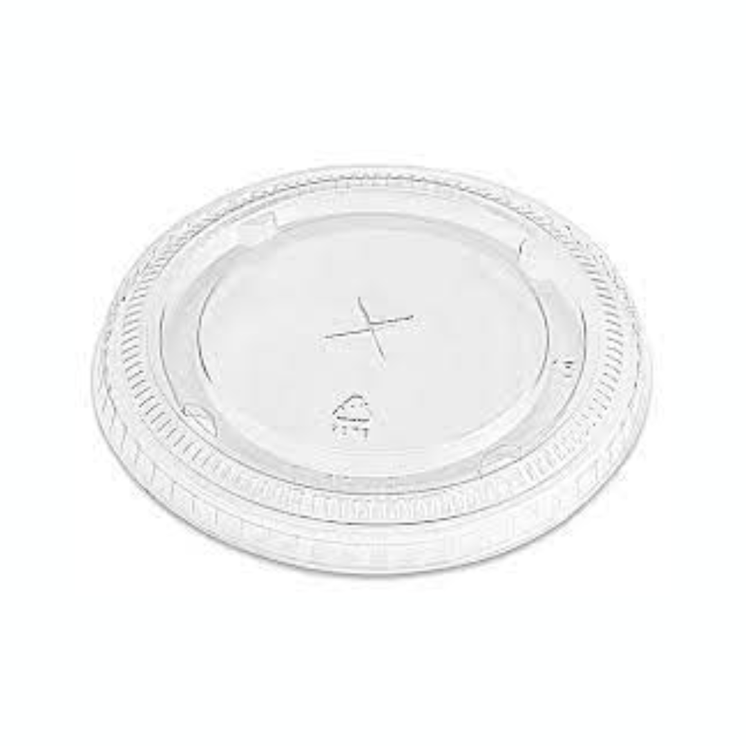Tapas para vasos planas con abertura - 50 unidades
