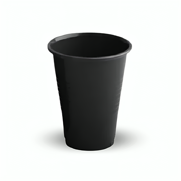 Vasos plásticos negros 12 oz - 25 unidades