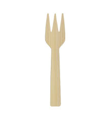 Bio Cubiertos de Madera Tenedor - 100 unidades