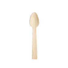 Bio Cubierto de Bamboo Postre Cuchara plana 100 unid
