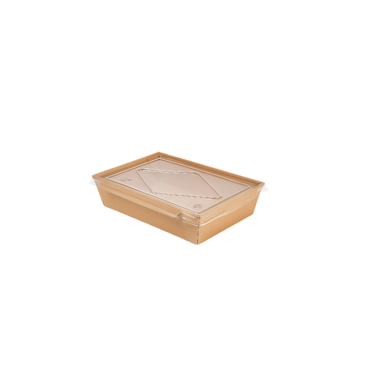 Bio Baking Envase Multiusos Kraft 700 Ml Con Tapas 50 Unid