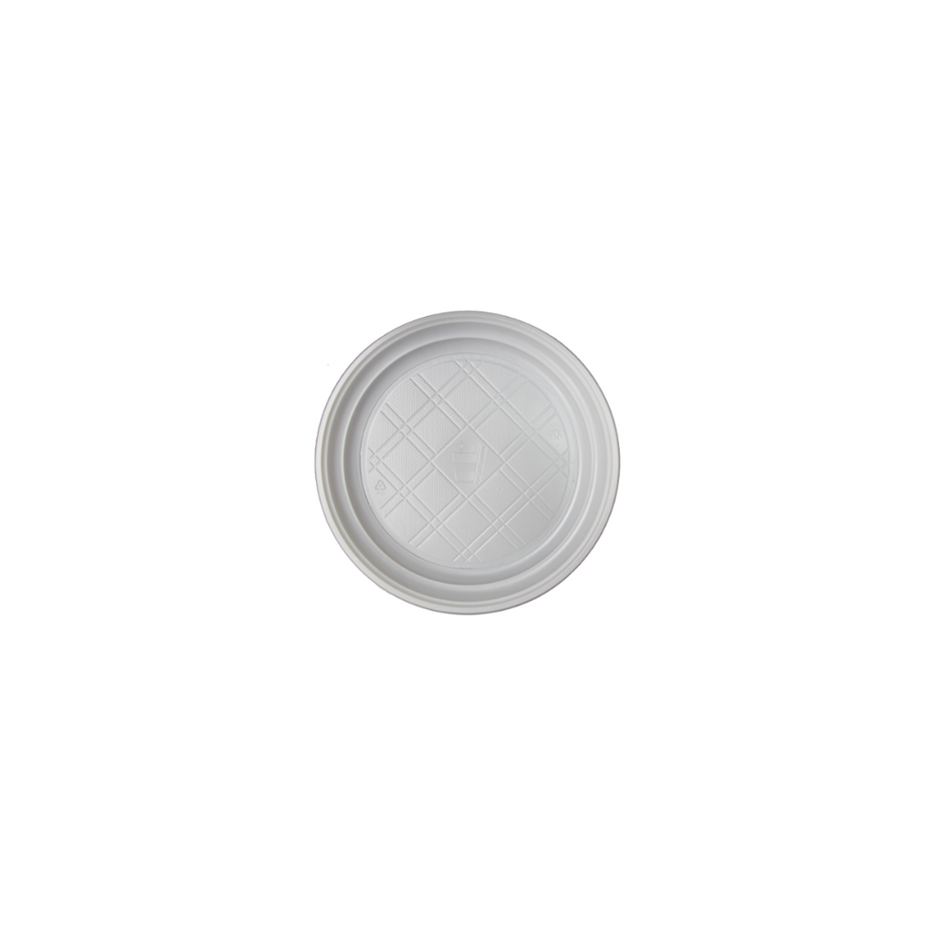 Platos Plasticos Blancos 6" - EKO-EMPAQUES