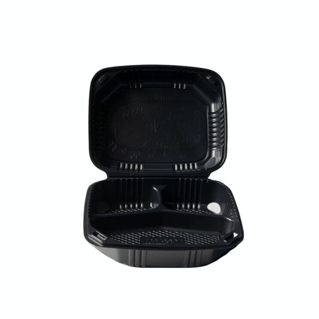 Deligourmet 11G Térmico Negro con división - 100 unidades - EKO-EMPAQUES18