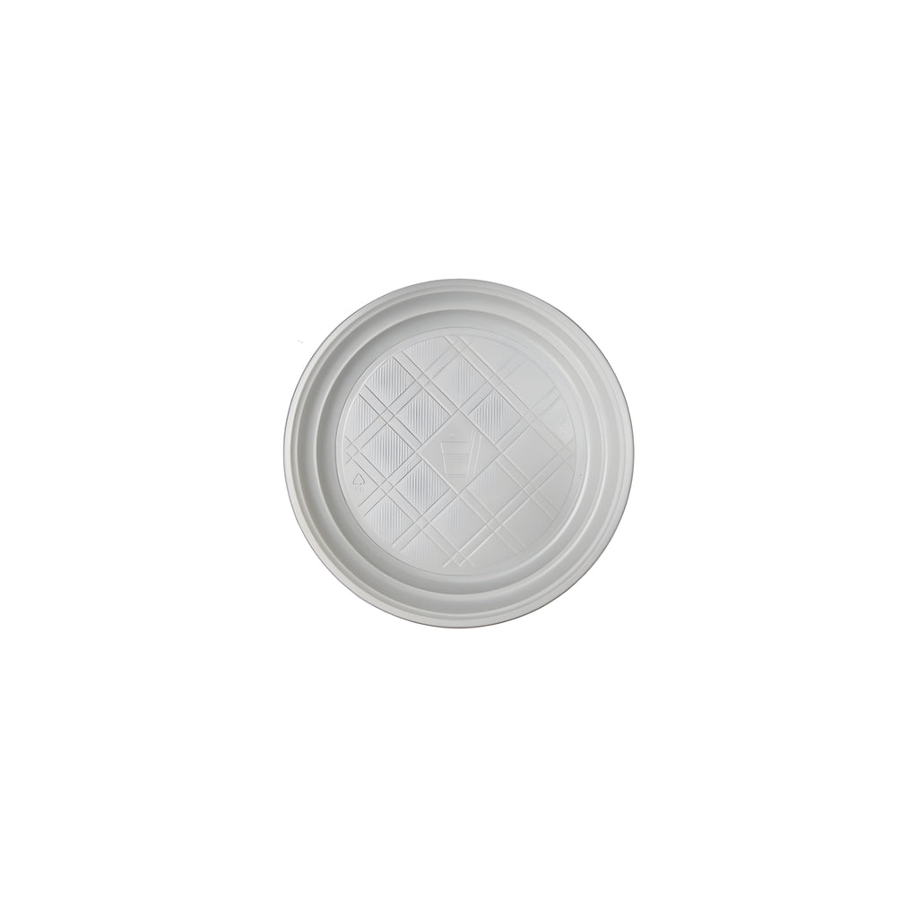 Platos Plasticos Blancos 7" - EKO-EMPAQUES