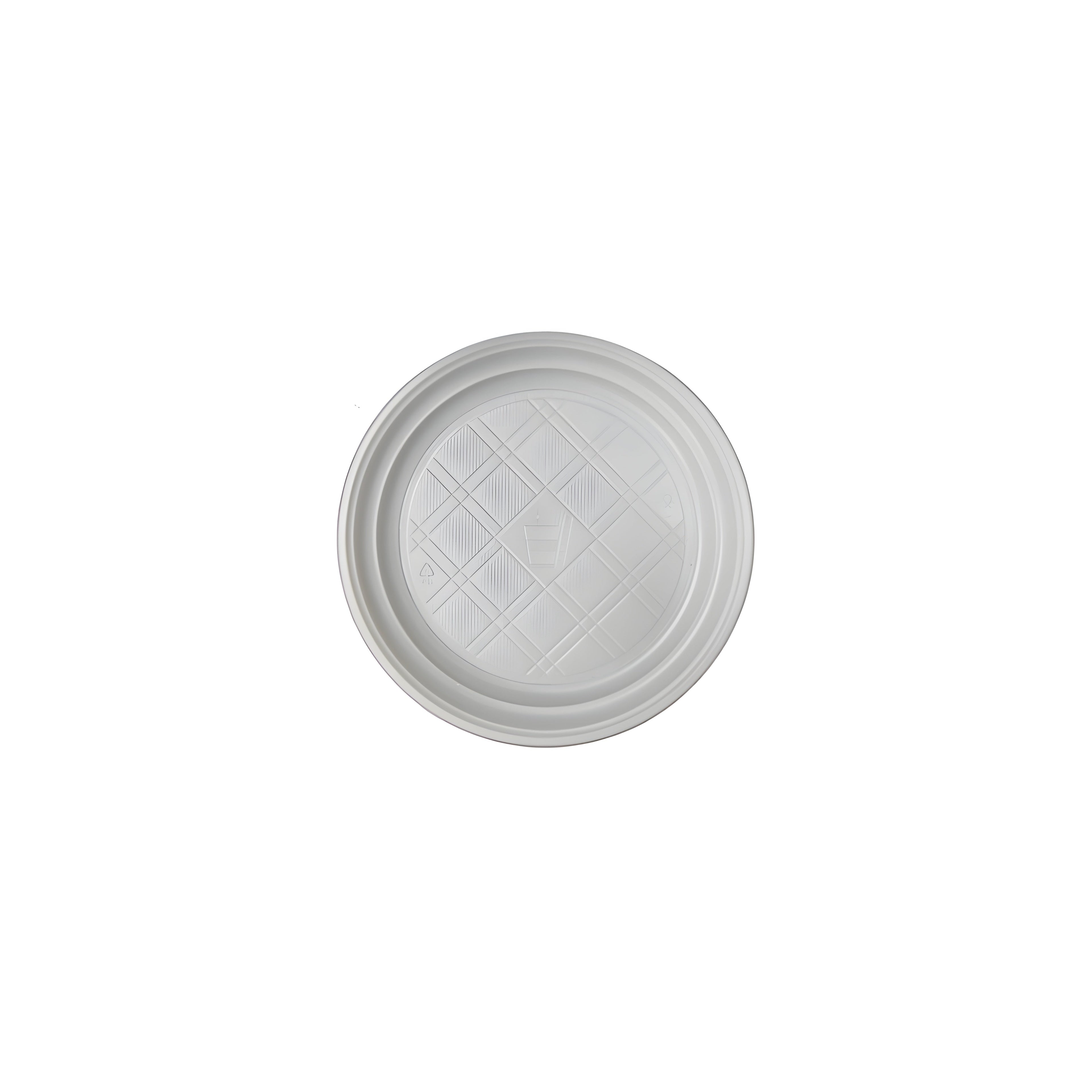 Platos Plasticos Blancos 7" - EKO-EMPAQUES