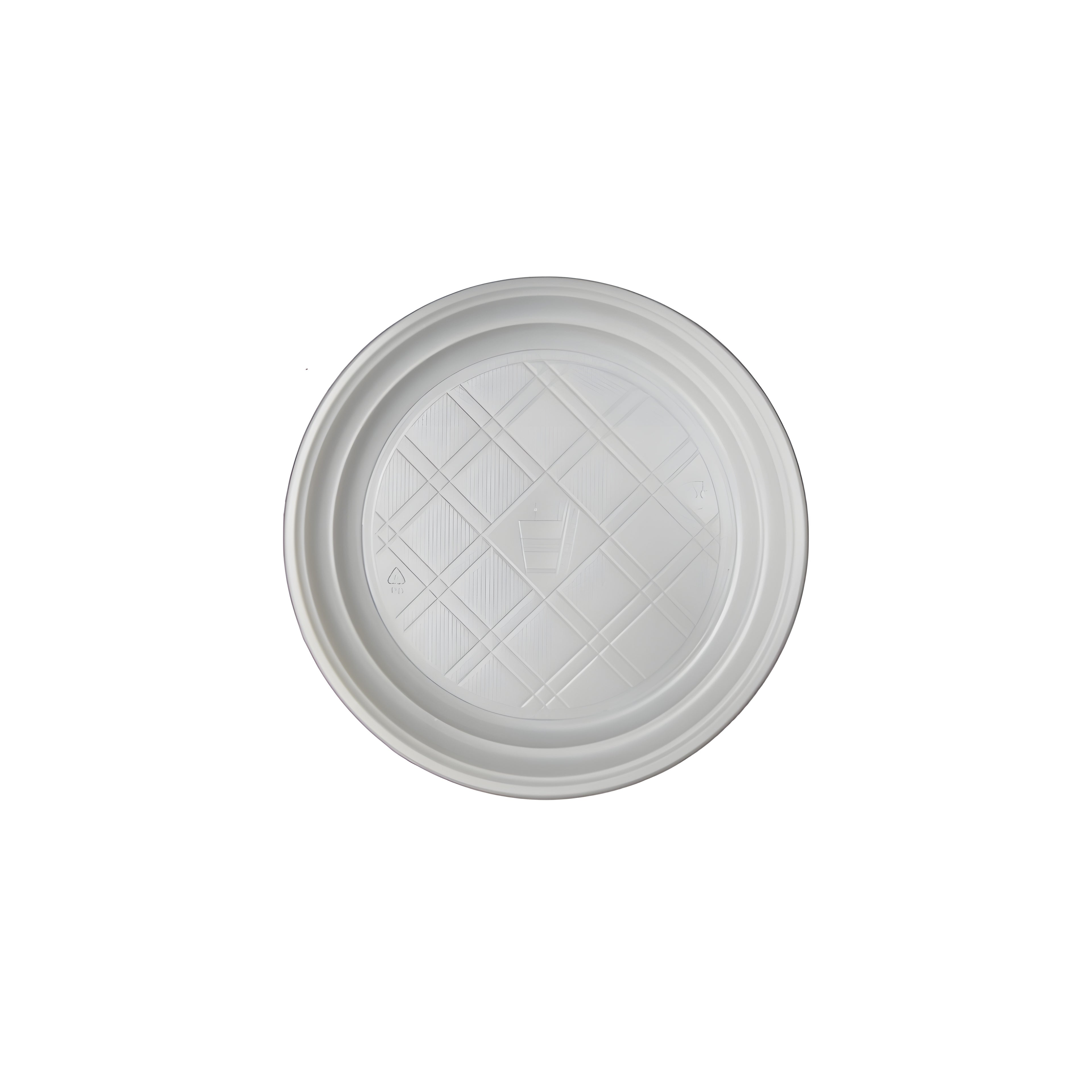 Platos Plásticos Blancos 8" (20 cm) - 500 Unidades - EKO-EMPAQUES18