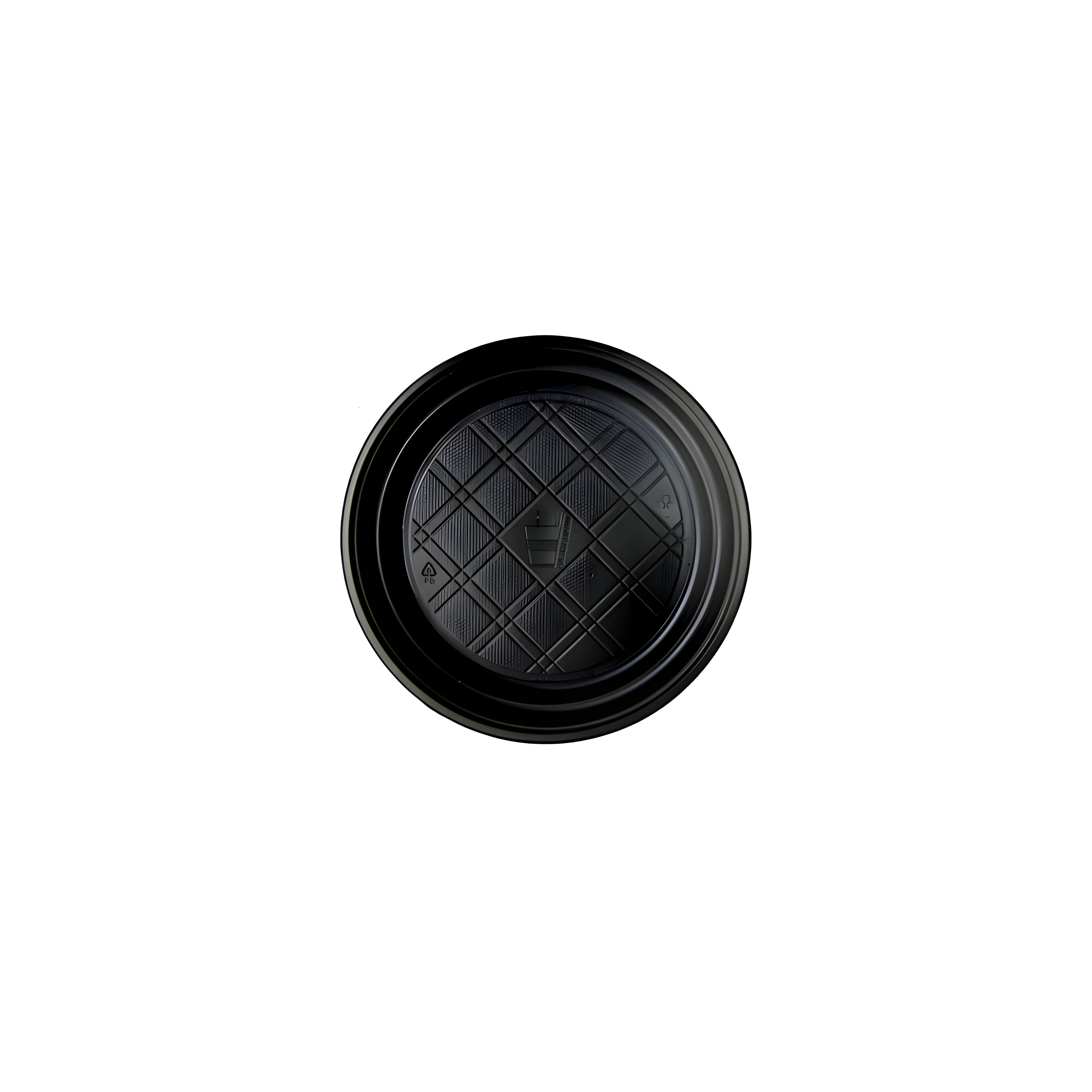 Platos Plásticos Negros 7" (16 cm) - 500 Unidades - EKO-EMPAQUES18