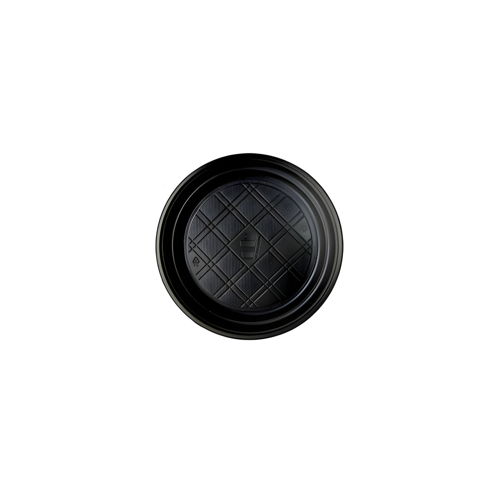 Platos Plasticos Negros 7" - EKO-EMPAQUES
