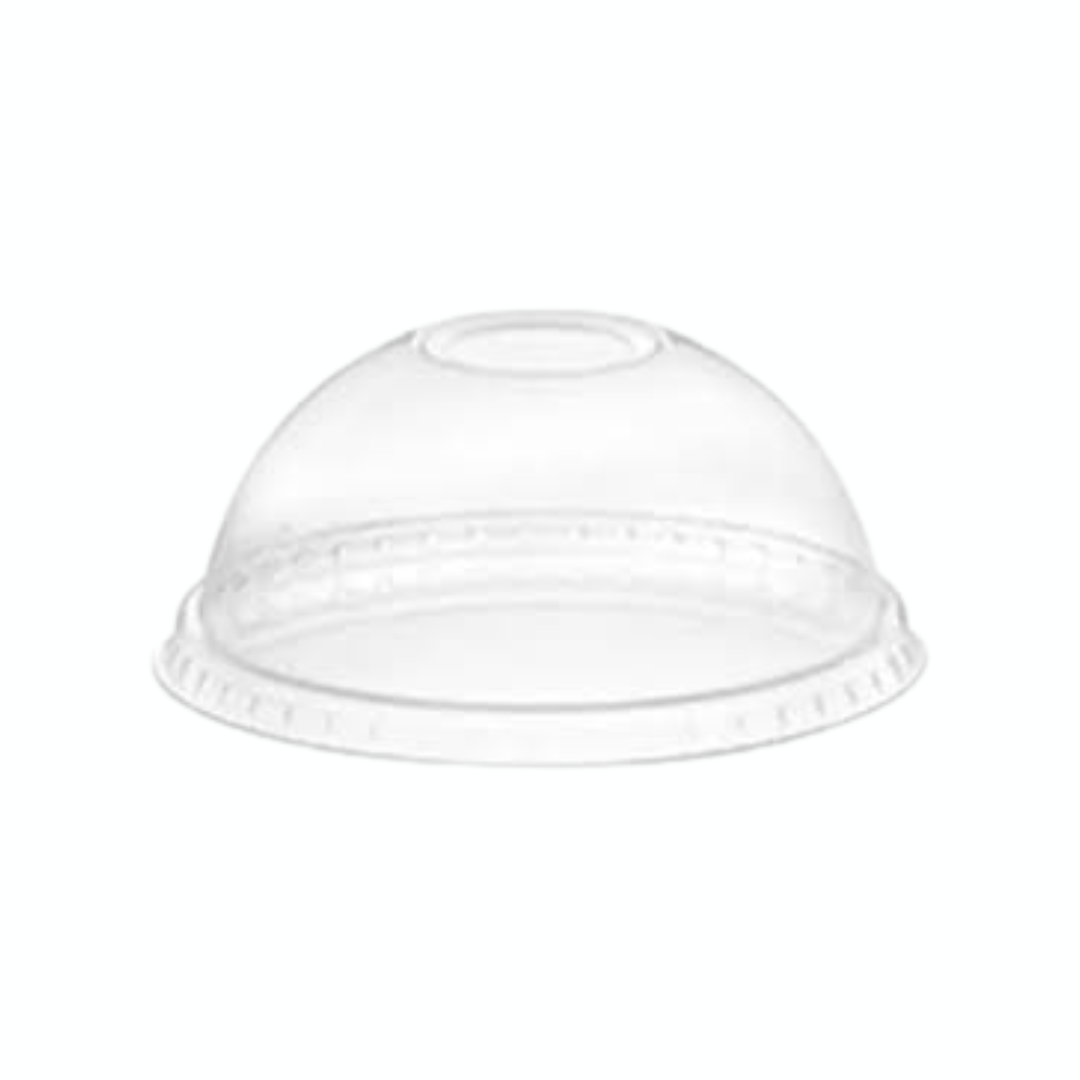 Tapas para vasos tipo domo sin abertura - 50 unidades - EKO-EMPAQUES18