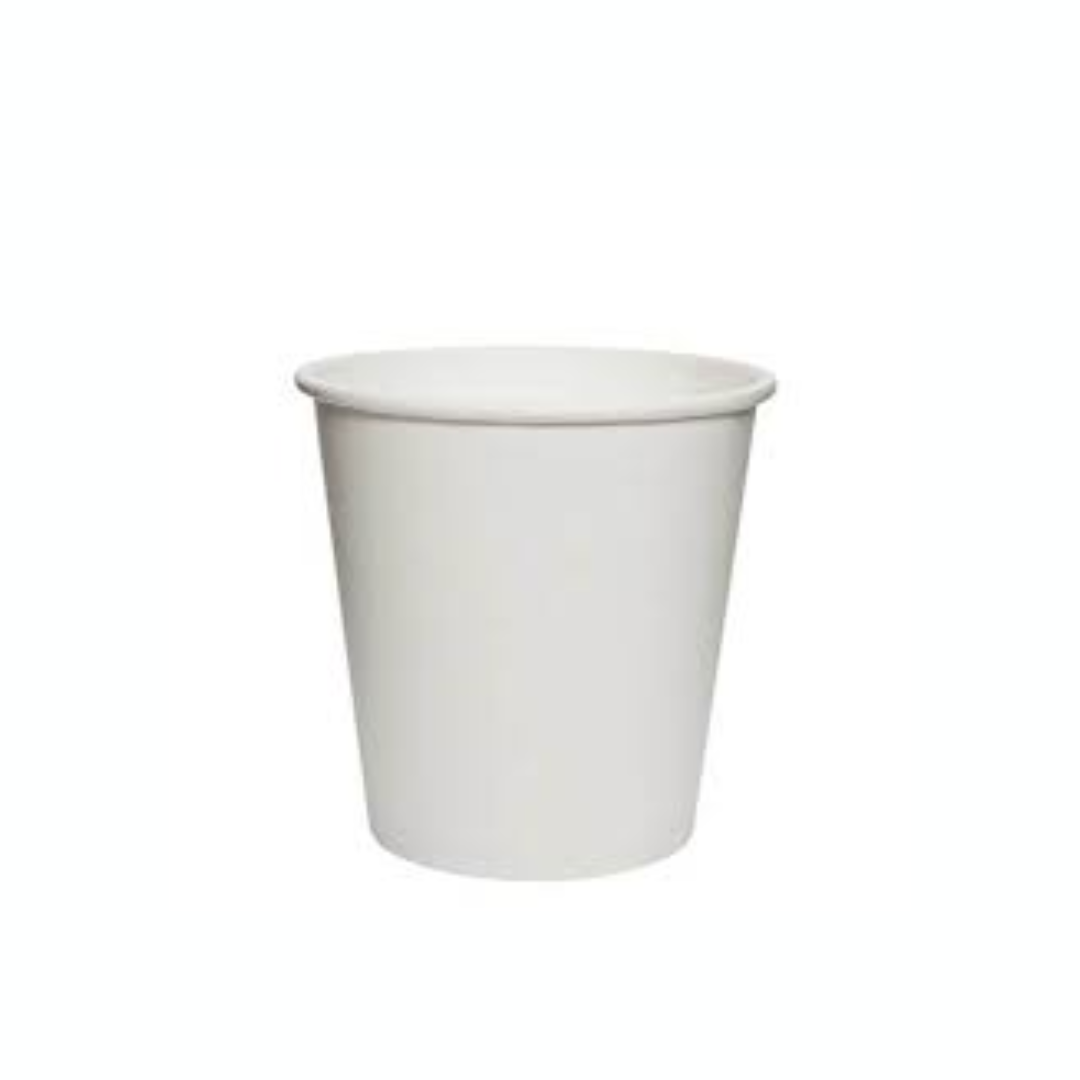 Vaso con tapa 7 oz Blanco