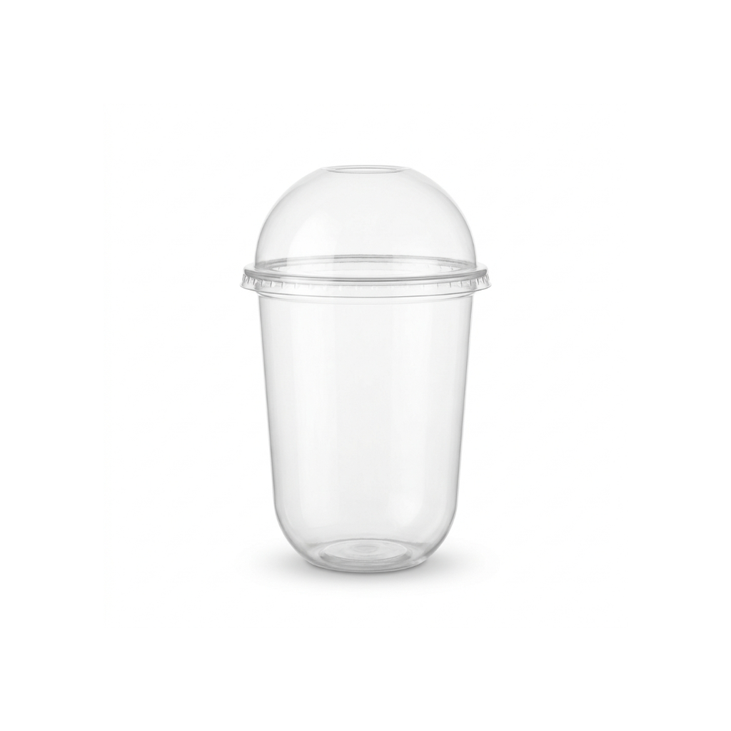 Vaso tipo U 12 oz con tapa domo - EKO-EMPAQUES