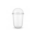 Vaso tipo U 12 oz con tapa domo - EKO-EMPAQUES