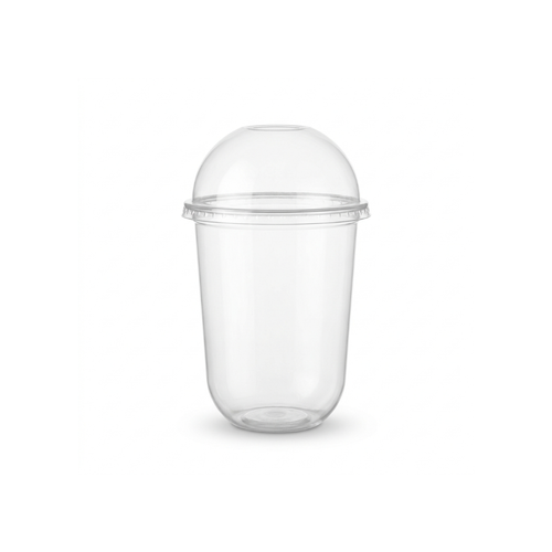 Vasos tipo U con Tapa Tipo Domo