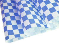 Papel Antigrasa 30cm * 30cm Azul 100 unid