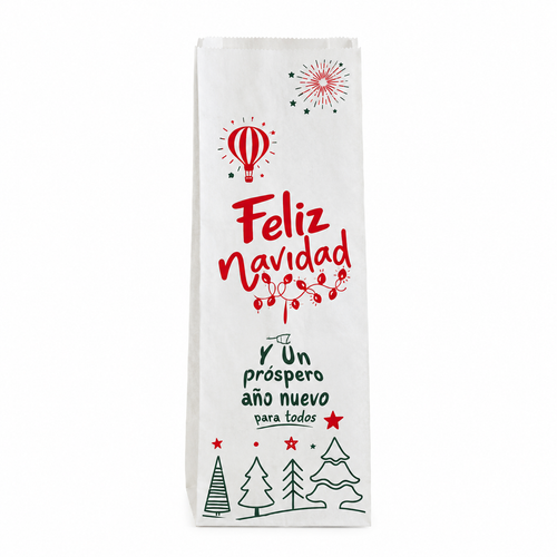 Bolsa de Papel Navideña Canilla #3