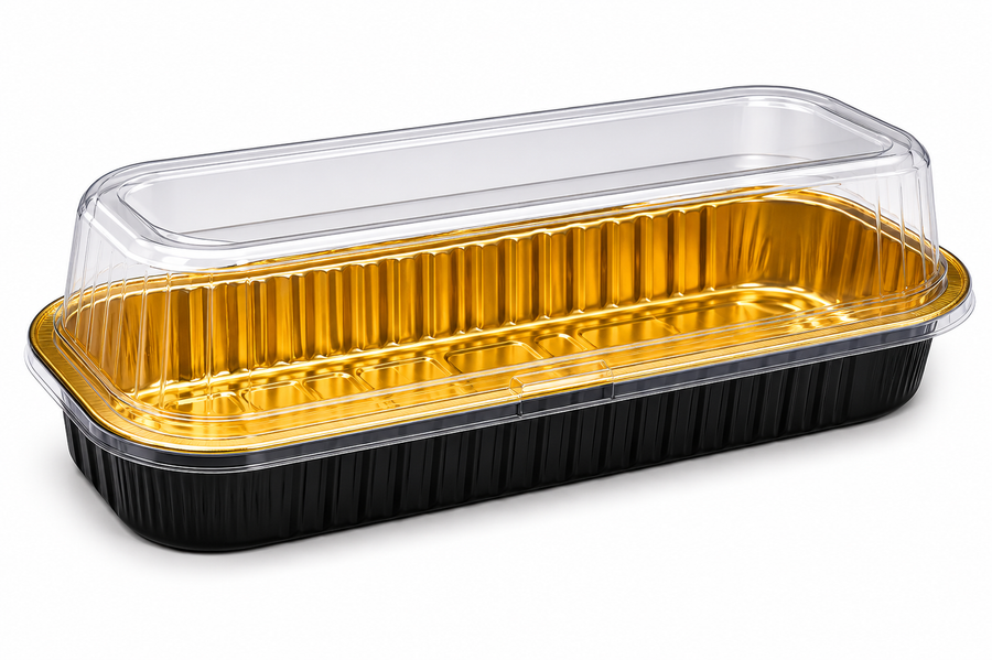 Molde de Aluminio Rectangular con Tapa