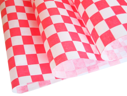 Papel Antigrasa 30cm * 30cm Rojo 100 unid