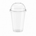 Vaso PET 14 oz con tapa domo importado