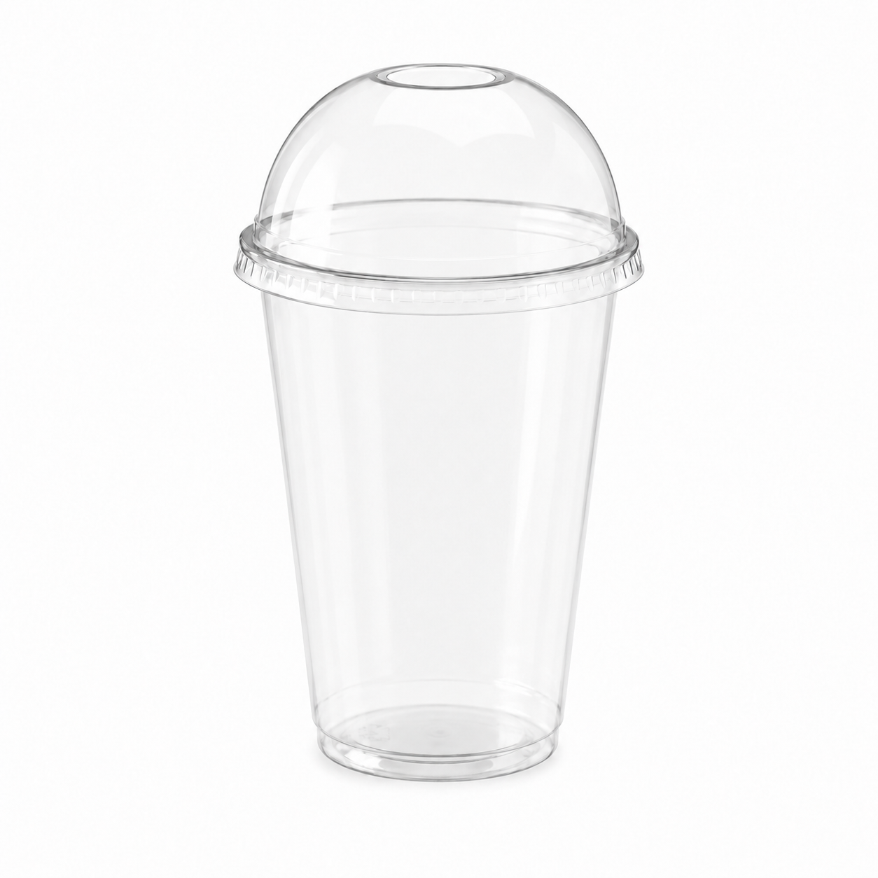 Vaso PET 14 oz con tapa domo importado
