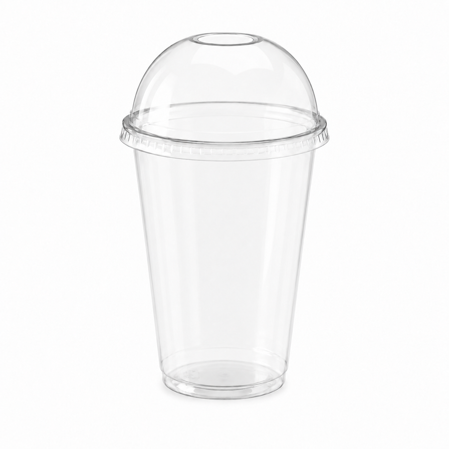 Vasos 14 oz con Tapa Domo Importado