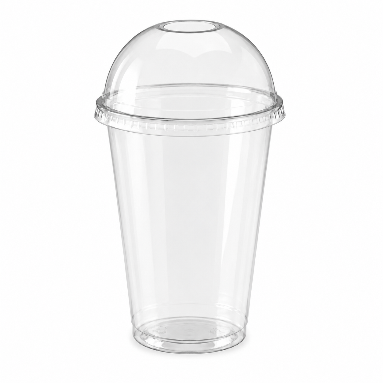 Vaso PET 16 oz con tapa domo importado