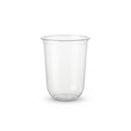 Vaso tipo U 14 oz sin tapa PET transparente - EKO-EMPAQUES