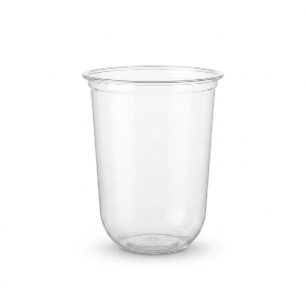 Vaso tipo U 16 oz sin tapa PET transparente - EKO-EMPAQUES