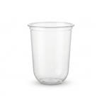 Vaso tipo U 16 oz sin tapa PET transparente - EKO-EMPAQUES