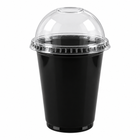 Vasos Plásticos Negros 12 oz con Tapa Domo