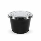 Vasos Plásticos Negros 8 oz con Tapa Lisa