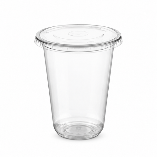 Vasos tipo U con Tapa Lisa