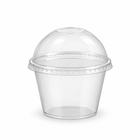 Vasos Plásticos Transparentes 8 oz con Tapa Domo