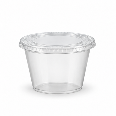 Vaso plastico PET transparente de 8 oz con tapa lisa transparente, EKO-EMPAQUES 18 Venezuela