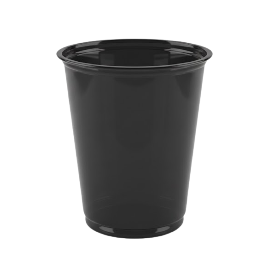 Vasos plasticos negros 12oz